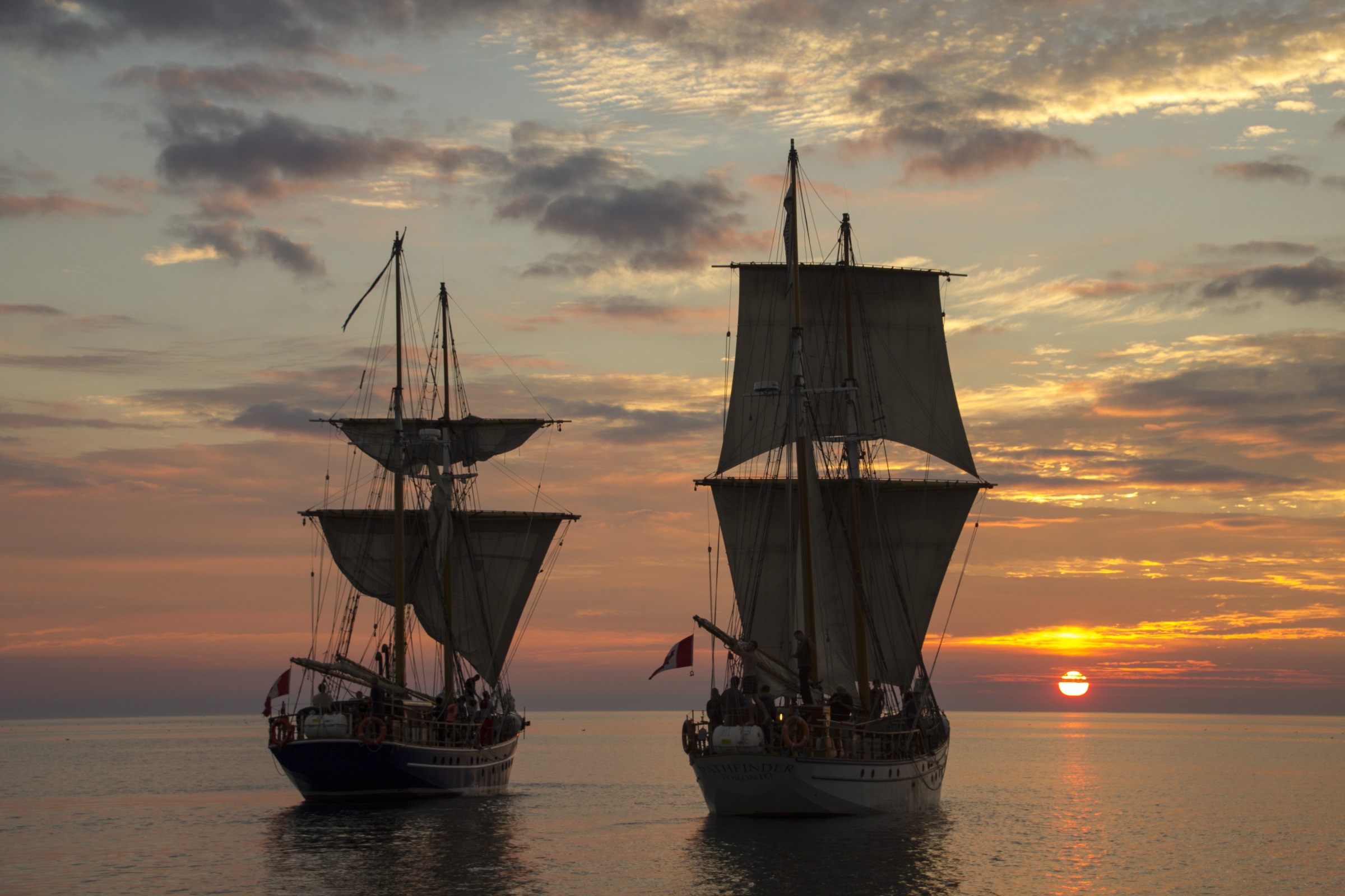 Tall Ships Sunset (Image resized)